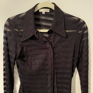 Sexy black striped shirt Bebe
